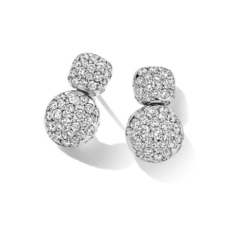 ROOS 1835 ROOS1835 Oorhangers 18k Witgoud met diamant 106AE198W18