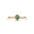 Blush Blush Ring 14k geelgouden ring met Blauwe Topaas 1227YLB