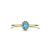 Blush Blush Ring 14k geelgouden ring met Blauwe Topaas 1226YLB