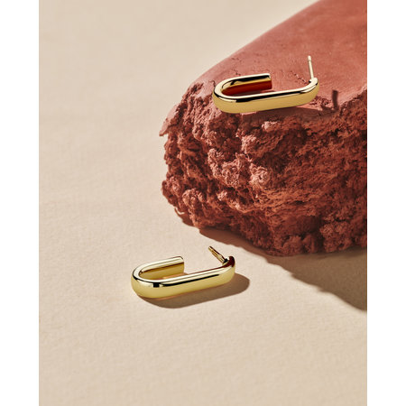 Mrs.Janssen Mrs.Janssen Oorhangers 14k geelgoud Ovaal 611339