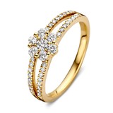 HuisCollectie Huiscollectie Ring 14k geelgoud met 0.55ct diamant 611346