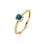 Blush BLUSH Diamonds Ring 14k Geelgoud met diamant en London Blue Topaas - 1636YDL