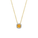 Blush Blush Diamonds Collier 14k Geelgoud met diamant en Citrien 3607YDC