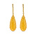 Mrs.Janssen Mrs.Janssen Oorhangers 18k Geelgoud met Calcedoon 29x12mm 611033