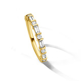 HuisCollectie HuisCollectie Ring 14k Geelgoud Alliance Baguette en Briljant 609149