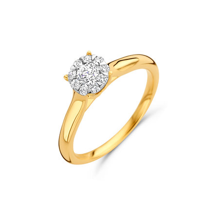 HuisCollectie HuisCollectie Ring 14k Geelgoud met 0.40ct diamant 611112