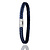 Albanu ALBANU Armband Navy blauw Cord met stalen sluiting 6mm - 18.5cm