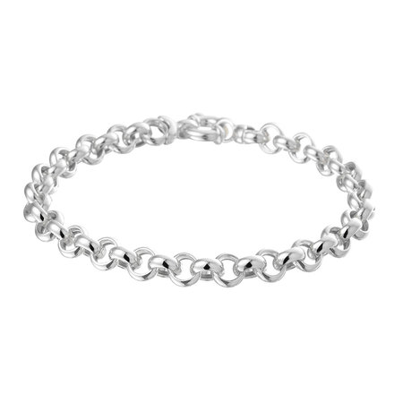 HuisCollectie HuisCollectie Armband 14k Witgoud jasseron 8.0mm 16640