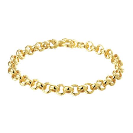 HuisCollectie HuisCollectie Armband 14k Geelgoud jasseron 7.5mm 611398