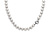 HuisCollectie Zoetwater Parel Grijs Collier, 14k witgouden sluiting  46cm 600398