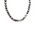 HuisCollectie Tahiti Barok Parel Grijs Collier 10,5 - 12 mm, 14k witgouden bolsluiting  43 cm 6002606