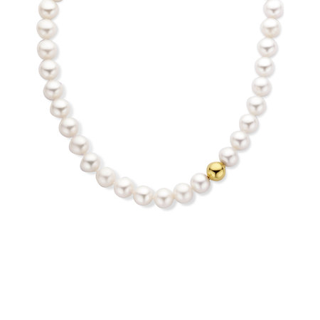 HuisCollectie Zoetwater Parel Collier met 2 sluitingen 45 cm  - 17633 14515