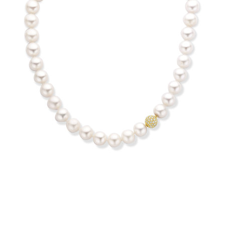 HuisCollectie Zoetwater Parel Collier met 2 sluitingen 45 cm  - 17633 14515