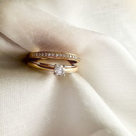 HuisCollectie HuisCollectie Ring 14k bicolor met diamant 602247