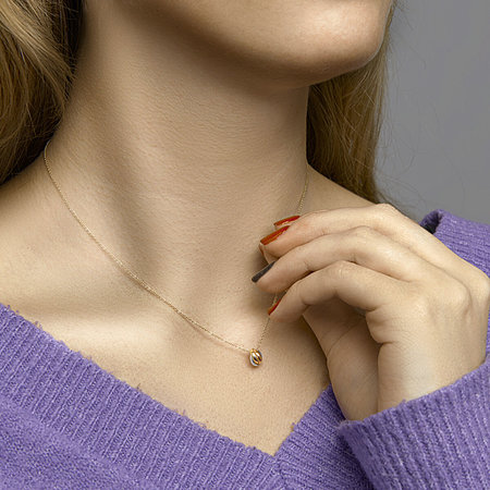 Mrs.Janssen Mrs. Janssen Hanger 14k  tricolor goud 6mm 611385