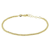 Mrs.Janssen MRS. Janssen bolletjes armband gediamanteerd 14k geelgoud  611532
