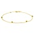 Mrs.Janssen MRS. Janssen 14krt geelgouden anker armband met 4 gouden bolletjes 17.5-18.5cm  611543