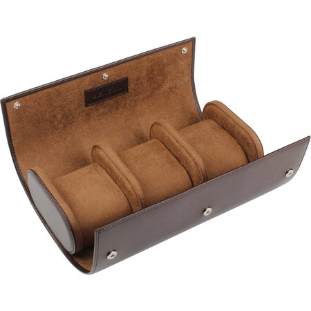 Benson BENSON Horlogerol Bruin Leder voor 3 horloges 611606