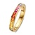 Mrs.Janssen Mrs.Janssen Ring 14k Geelgoud Rainbow Saffier 3.5mm 611616