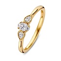 Mrs.Janssen MRS.Janssen Ring 14k geelgoud met diamant 0.35crt H/Si 611629