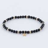 Y&G Y&G Armband 14k geelgoud met Onyx - 10-4013