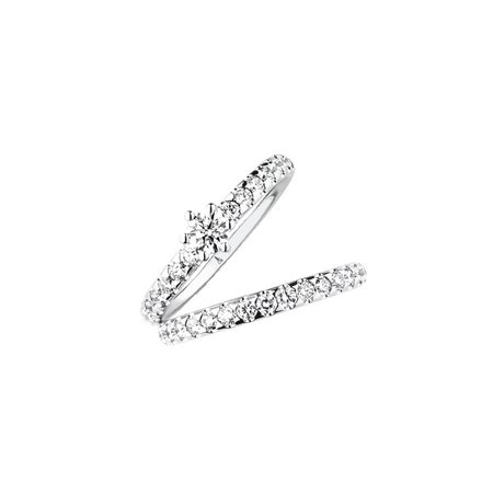 Christian Bauer Christian Bauer Ring 14k Witgoud met 0.62ct diamant 0146248