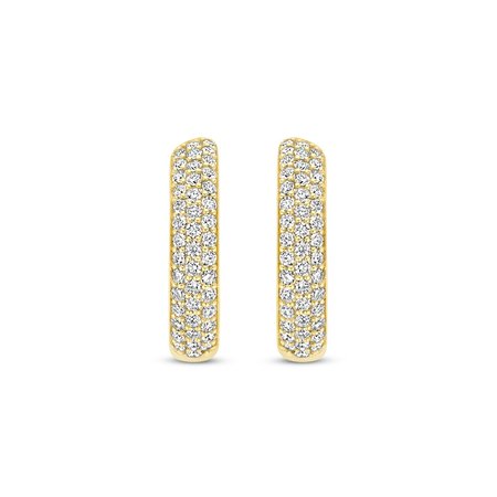 Tirisi Tirisi Creolen 18k geelgoud met diamant TE9306D