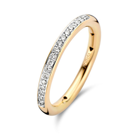 Tirisi Moda TIRISI Ring 18k Geelgoud met 0.19ct Diamant TR1115D-2T