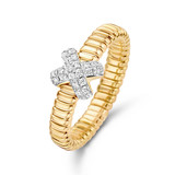 Tirisi Moda TIRISI Ring Amsterdam 18k Geelgoud met 0.20ct diamant TR1185D(2T)