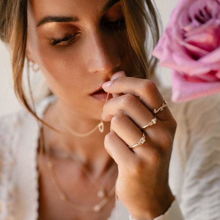 Mrs.Janssen Mrs. Janssen Ring 14k Geelgoud met 0.52ct diamant - 611892