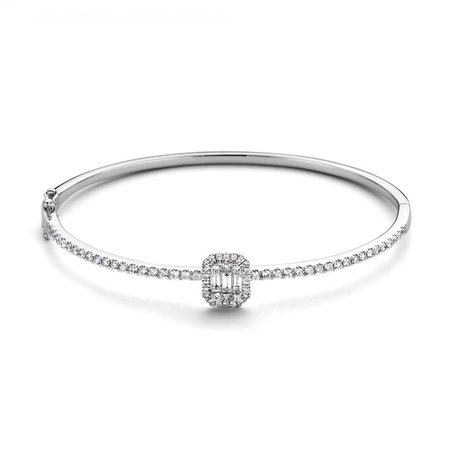 Mrs.Janssen Mrs. Janssen Armband 14k Witgoud met 1,18ct diamant - 611983