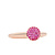 Bron BRON Ring Stardust 18k Roségoud met roze Saffier 8RR4717RK2