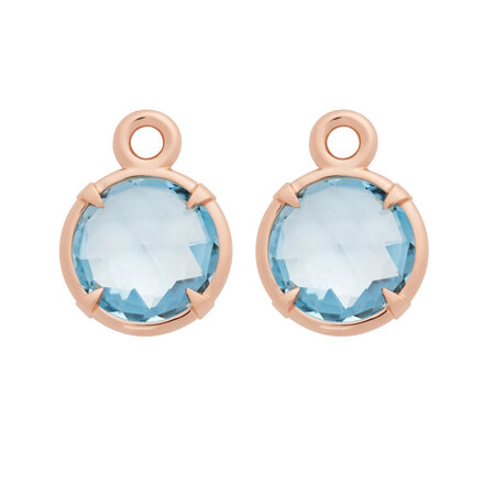 Bron BRON Creoolaanhangers Mira Mira 18k Roségoud met Topaas 8OR4849BTB