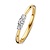 HuisCollectie Huiscollectie Ring 14k geelgoud met 0.24ct H/Si diamant 612022