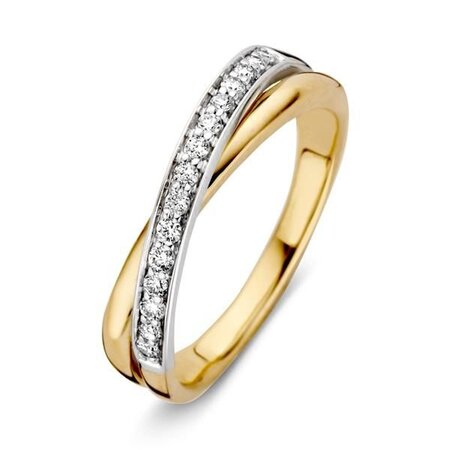 HuisCollectie HuisCollectie Ring 14k bicolor goud met diamant 612024