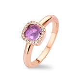 Tirisi Moda Tirisi Milano Mini Sweeties Ring 18k Roségoud met amethist en diamant TR9624SAMP