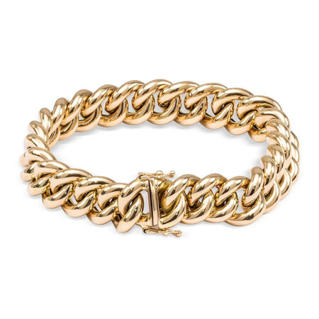 HuisCollectie HuisCollectie Armband 14k Geelgoud Bol Gourmet 9mm 611188