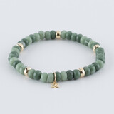 Y&G Y&G Armband 14k geelgoud met Jade - 7033