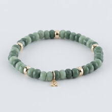 Y&G Y&G Armband 14k geelgoud met Jade - 7033