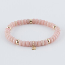 Y&G Y&G Armband 14k geelgoud met Rhodochrosiet 7016
