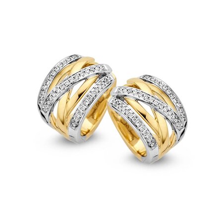 HuisCollectie HuisCollectie Creolen 14k geelgoud met diamant 0.36crt 612106