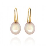 Mrs.Janssen Mrs.Janssen Oorhangers 18k geelgoud met Zoetwaterparel Barok 14mm 612080