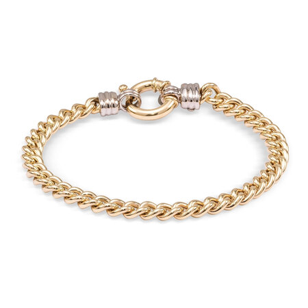 HuisCollectie HuisCollectie Armband 14k geelgoud gourmet 6mm 22734