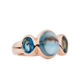 Bron BRON Ring Sushi 18k Roségoud met London Blue Topaas 8RR4902TLTLC