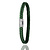Albanu ALBANU Armband groen Cord met stalen sluiting 6mm - 18.5cm