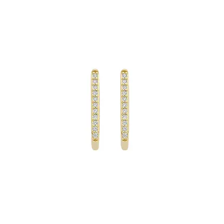 Blush Blush Creolen 14k geelgoud met zirkonia 7318YZI