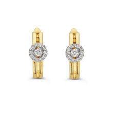 Mrs.Janssen Mrs.Janssen Creolen 14k Geelgoud met 0,14ct. diamant 612103