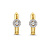 Mrs.Janssen Mrs.Janssen Creolen 14k Geelgoud met 0,14ct. diamant 612103