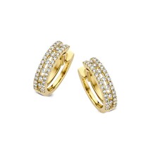 Mrs.Janssen Mrs.Janssen Creolen 14k Geelgoud met 0,28ct. diamant 612104