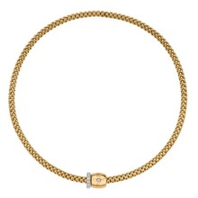 Fope FOPE Collier Flex-It Solo 18k Geelgoud met diamant 62606CX_PB_G_XBX_400